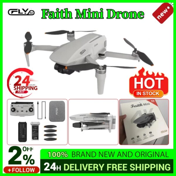 C-FLY Faith Mini Drone 4K 3-Axis Gimbal Foldable Professional With HD Camera Wifi Brushless Motor GPS Drone RC Quadcopter