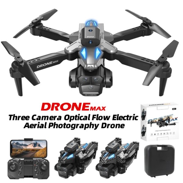 C10 Professional Drone 4K Three Camera Wide Angle Optical Flow Localization Four-way Obstacles Avoidance Quadcopter Kid Toys