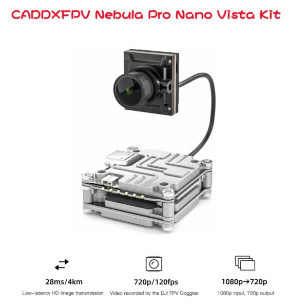 CADDX Nebula Pro Nano Vista Kit Camera for DJI Goggles DIY FPV Spare Part 720p/ 120fps 4:3/16:9 Image Switch 4MP Sensor CADDXFPV