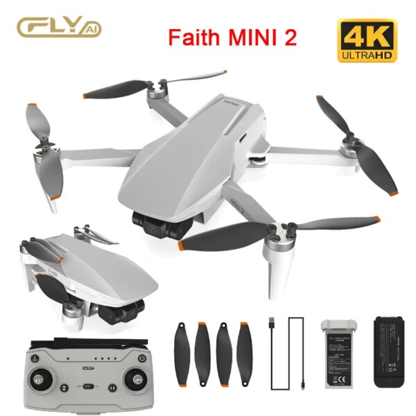 CFLY Faith MINI 2 Light Drone UAV 3-Axis Gimbal Professional Camera 4K Video Camera 28 Mins Flight Time 5km Video Transmission