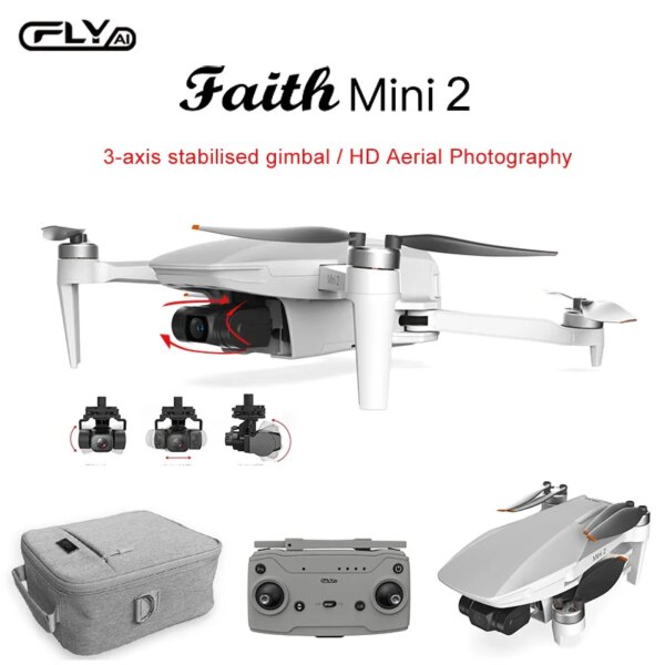 CFLY Faith Mini 2 Drone 3 Axis Brushless Anti-shake Gimbal 4K Aerial Camera Bigshot Dies GPS FPV Professional Avoidance Dron 5km