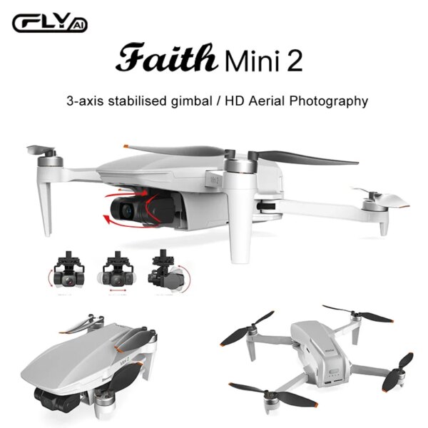 CFLY Faith Mini 2 Drone 4K HD Camera GPS Professional EIS 3 Axis Gimbal Brushless RC Quadcopter 5G WiFi UAV Foldable Mini Dron