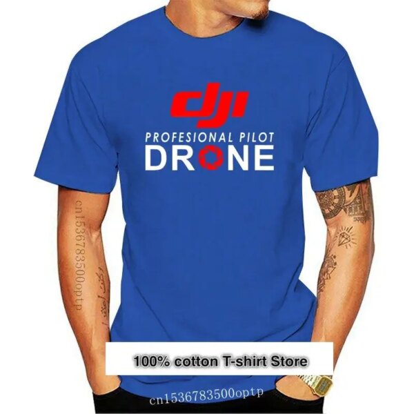 Camiseta de DJI Professional Pilot Drone para hombre, camisa personalizada