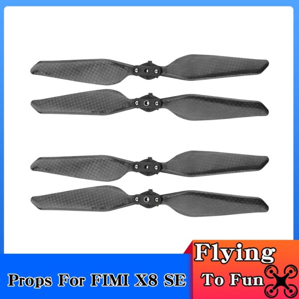 Carbon Fiber Propeller for FIMI X8 SE 2020 Drone Foldable Quick Release Low Noise Spare Props Replacement Blade Parts CW CCW