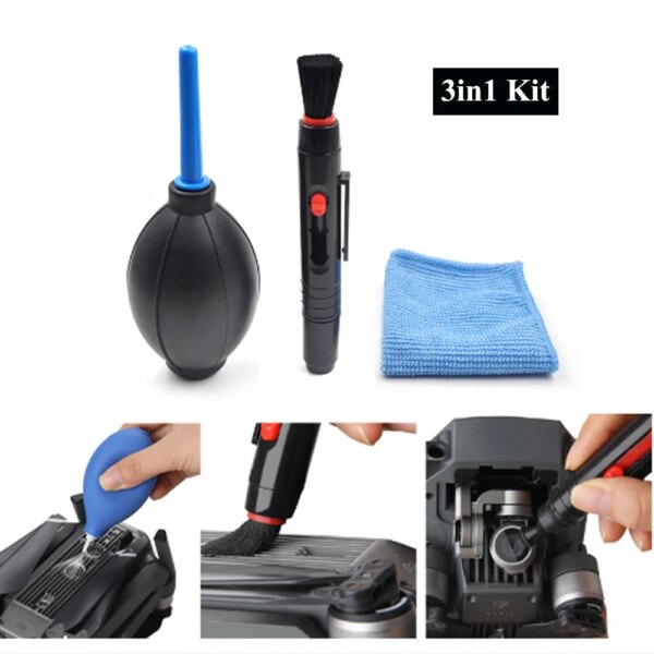 Cleaning kit Air Blower Cloth Gimbal Brush Dust Lens Screen Cleaning Tool For DJI Mavic 3/FPV/Mavic Mini/Mavic Air 2/Osmo pocket