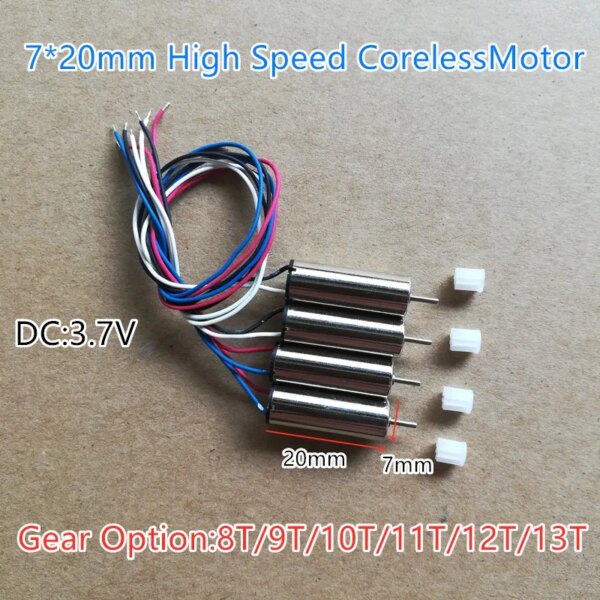 DC3.7V 720 Motor X5 X5A X5C X5C-1 X55 RC Drone CW CCW Main Motors V272 H107 RC Quadcopter Spare Parts Gear Drone Accessories