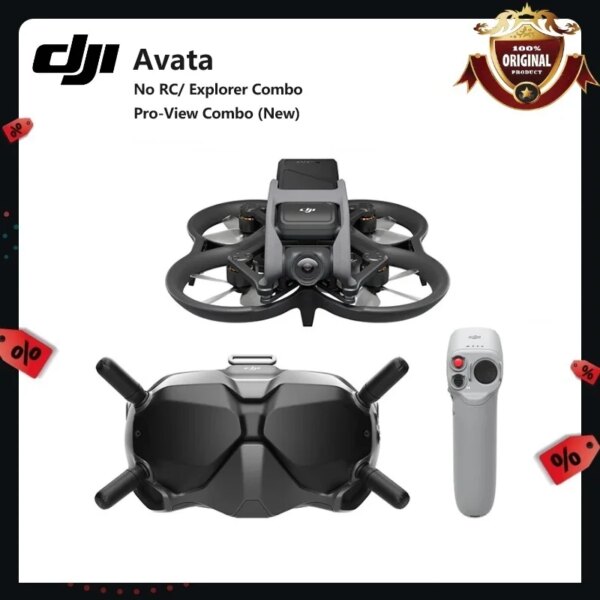 DJI Avata 4K/60fps 155° Super-Wide FOV Videos Flight Drone Dual 1080p Micro-OLED Screens Intuitive Motion Control New In Stock