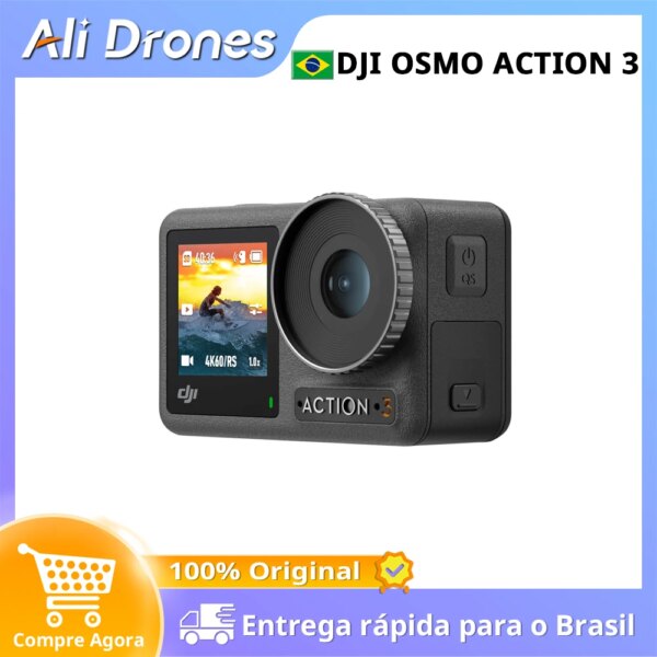 DJI Osmo Action 3 4K/120fps & Super-Wide FOV camera 160-min max operating time 16m Waterproof 155° super-wide original in stock