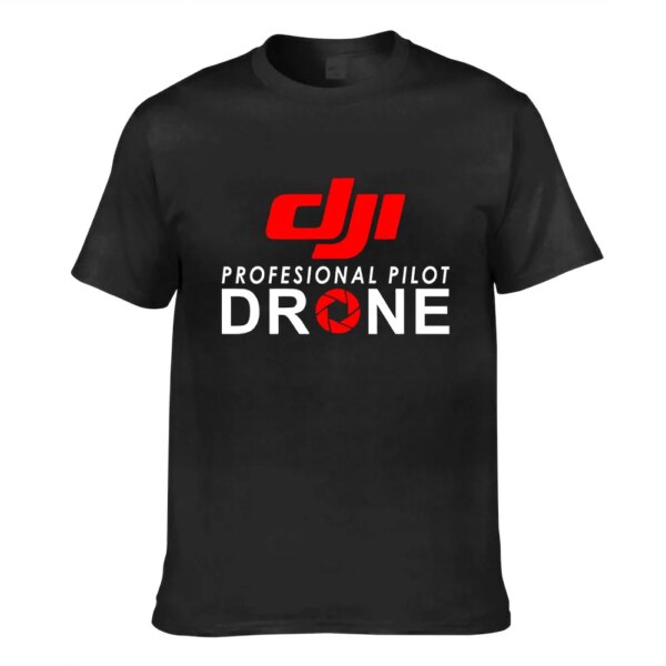 DJI Professional Pilot Drone-1 printed summer men T Shirt Women New Fashion men tops tees Female Casual T-shirts