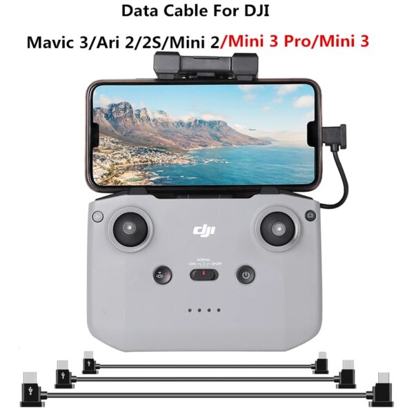 Data Cable RC-N1 Remote Controller to Phone Tablet Connector Micro USB TypeC IOS Extend for DJI Mavic MINI/SE/Pro/Air/Mavic 2