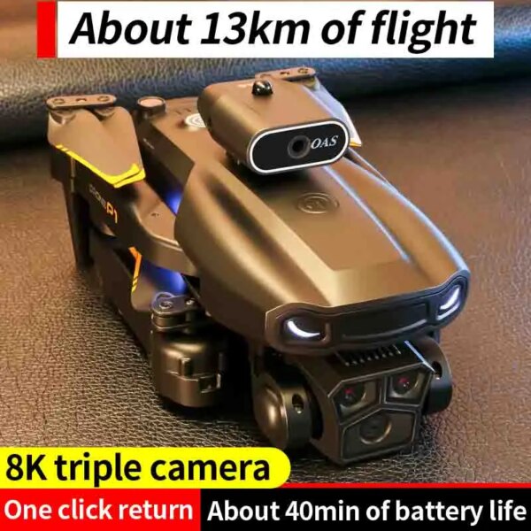 Drone 4k Professional P1 Obstacle Avoidance Folding Aircraft Quadcopter Mini Drone with 8k Camera Aerial Photography HD Camera