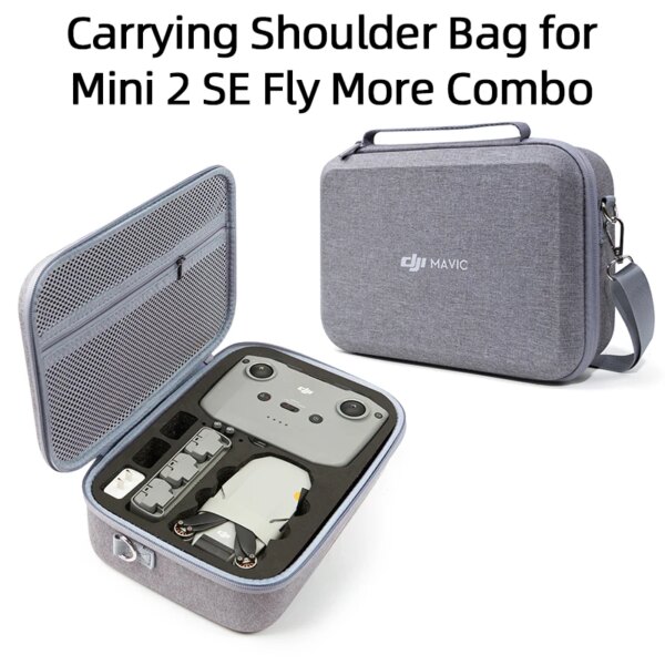 Drone Bag for DJI Mini 2SE/Mini 2 Fly More Combo Carrying Shoulder Bag RC N1 Storage Case Battery Charge Manager Accessories