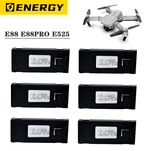 Drone Battery For E88 1800Mah Black Battery! RC Drone Black Battery Accessory For E88 E88PRO Ls-E525 E525 PRO