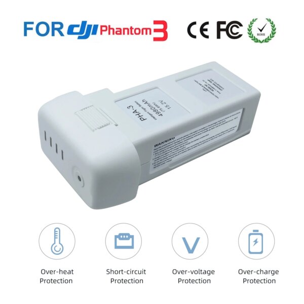 Drone Battery for DJI phantom 3 Professional/3/Standard/Advanced 15.2V 4980mAh LiPo 4S Intelligent Battery