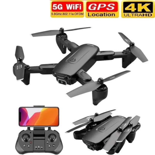 Drone GPS 4K 5G WiFi Live Video FPV Quadrotor Flight 25 Minutes Rc Distance 1000m Drone HD Wide-Angle Dual Camera