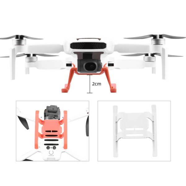 Drone Landing Gear Extensions Leg for FIMI X8 MINI Height Extender Support Protector Accessories Orange White