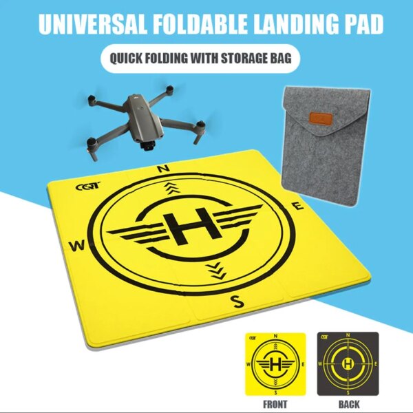 Drone Landing Pad Foldable Aircraft Launch Mat for DJI Mini 3/Mavic 3/Mini 3 Pro/Air 2/2s/Phantom 2/3/4 RC Drones Helicopter