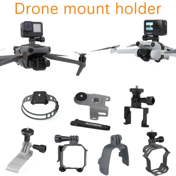 Drone gopro mount holder For DJI FPV avata mini 3 pro AIR 3 Camera Top Bracket Sports Action Camera Adapter Mount Clamp Holder