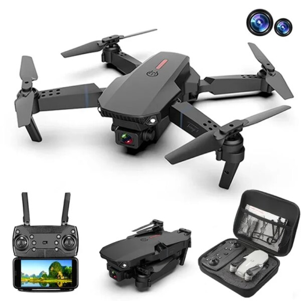 E88 Mini Dron With 4K Dual Camera HD 1000 M Long Professional And GPS Drones