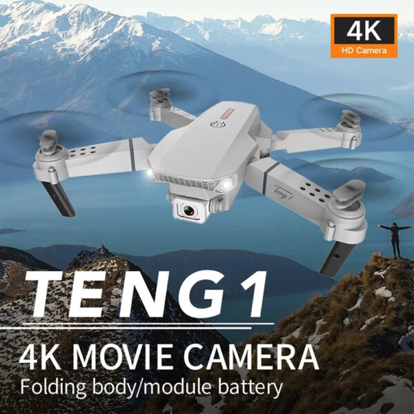 E88 Pro Drone 4k With High Definition Camera WiFi FPV Foldable Drone 2.4G 6 Axis RC Quadcopter Altitude Hold Helicopter Toys