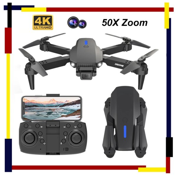 E88pro Drone Optical Flow 4k Professional Drone with Dual Camera Aerial Photography Four Axis Aircraft Remote Control Aircraft