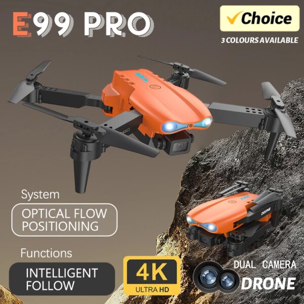 E99 Aerial Vehicle 4K Dual camera drone Aerial Photography Four Axis Aircraft Obstacle Avoidance Optical Flow RC Aircraft gift