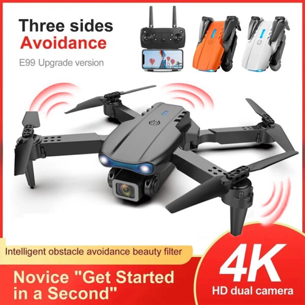 E99/K3 Pro Drone HD Professional 4k drone Dual Camera WIFI fpv Quadcopter Aircraft Obstacle Avoidance Aerial Photography Dron