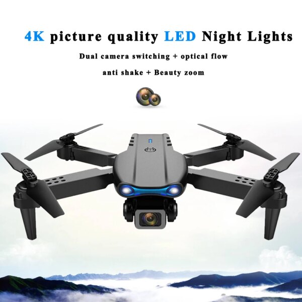 E99 Pro Drone Professional 4K Dual Camera WIFI 5G Quadcopter Obstacle Avoidance RC Helicopters Aerial Photography Dron Toys