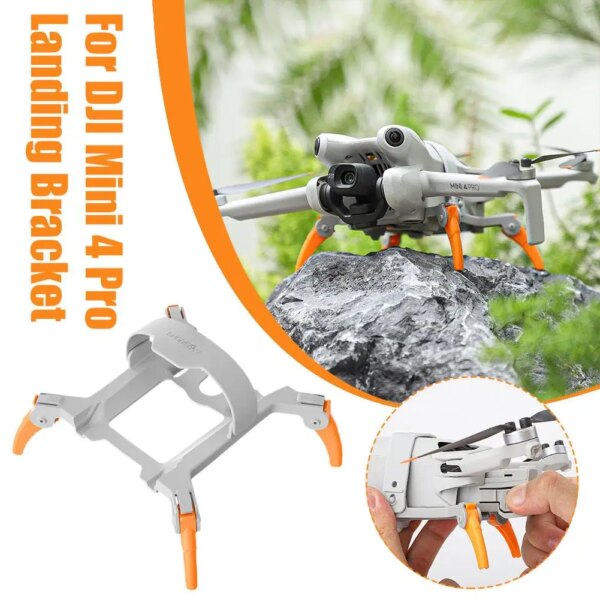 Elevated Stand For Dji Mini 4 Pro Foldable Spider Integrated Landing Gear Bracket For Dji Mini4 Drone Accessorie Z0u5