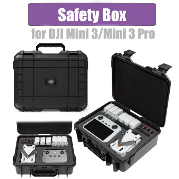 Explosion-Proof Box for DJI Mini 3/Mini 3 Pro Hard Shell Bag for DJI RC and RC-N1 Remote Control Waterproof Suitcase Accessories