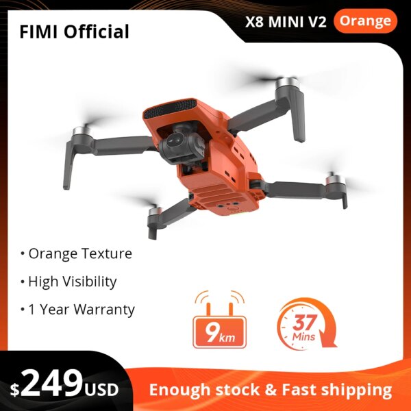 FIMI X8 MINI V2 Camera 250g Drones Transmission 4k mini x8 pro drone gimbal professional Quadcopter remote control x8 pro drone