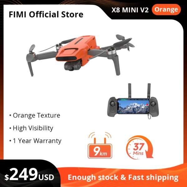 FIMI X8 MINI professional drone 3-axis Gimbal camera with WIFI & Remote Control under 250g drone GPS 9km flight range mini drone