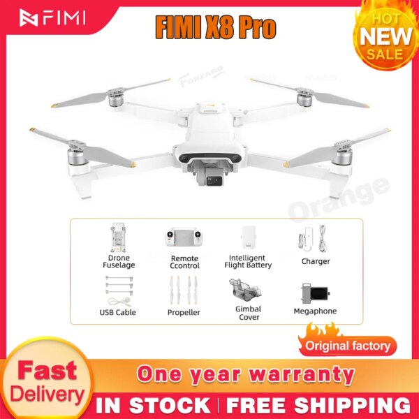 FIMI X8 Pro 4K Professional HD Camera Drone With 3-Axis Gimbal GPS Smart Avoiding Obstacles RC Quadcopter Helicopter Drone