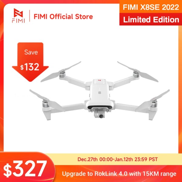 FIMI X8SE 2022 Limited Edition Camera drone 4K professional 15km transmission 3-axis Gimbal 35mins drone com gps fimi x8pro 2023