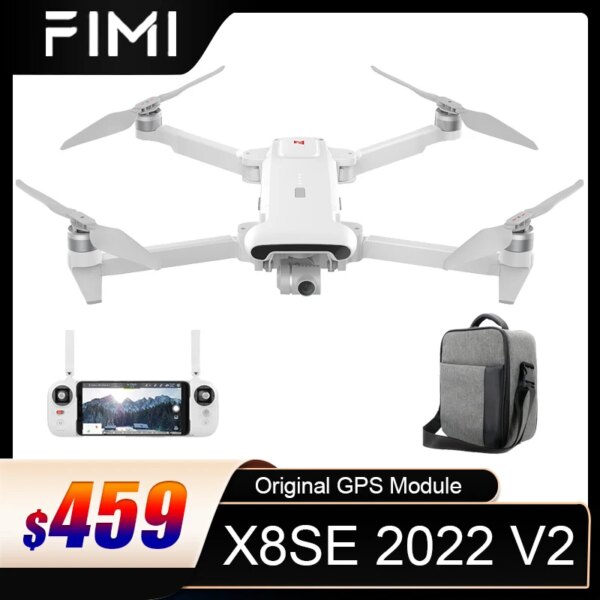 FIMI X8SE 2022 V2 4K HD Camera Drone 3-Axis Gimbal Quadcopter Remote Control GPS Drone