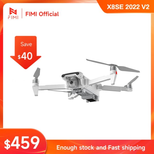 FIMI X8SE 2022 V2 Camera 4K professional Quadcopter camera RC Helicopter  3-axis Gimbal 4K Camera GPS RC X8 drone