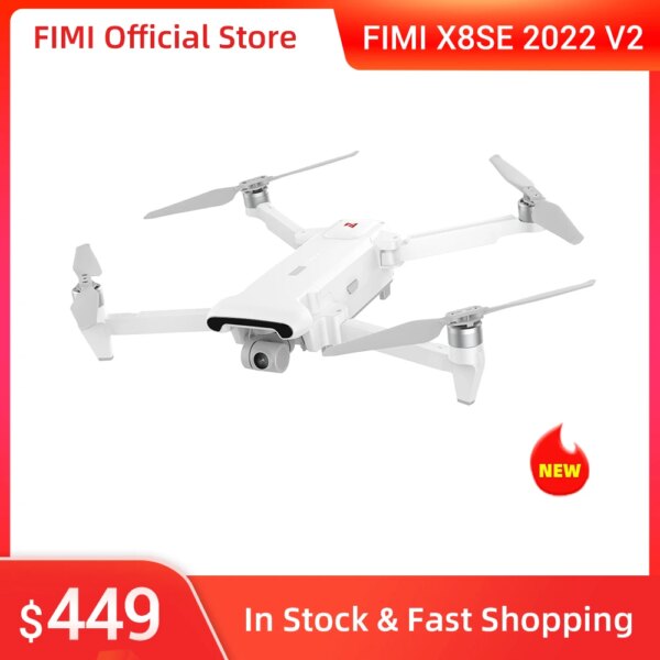 FIMI X8SE 2022 V2 Camera RC Helicopter  Gimbal 4K Camera GPS RC 4K professional Quadcopter camera