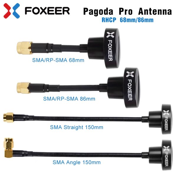 FOXEER Pagoda PRO 68mm 86mm 150mm 5.8GHz 3dBi Omni FPV Antenna RHCP SMA for RC Freestyle FPV Racing Drone VTX Goggles DIY Parts