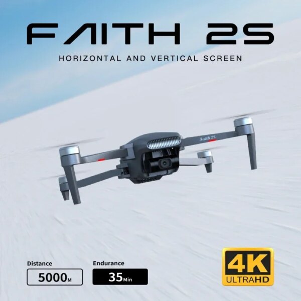 Faith 2S Drone 35Mins Flight Rc Dron 4K Professional Gps Hd Eis Camera 3-Axis Gimbal Quadcopter 7Km Sg906 Max2 F11S 4K Pro