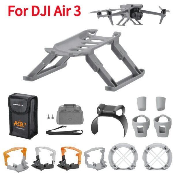 Foldable Expansion Landing Gear Heighten 37mm Extender Legs Feet Quick Release for DJI Air 3 Drone Accessories