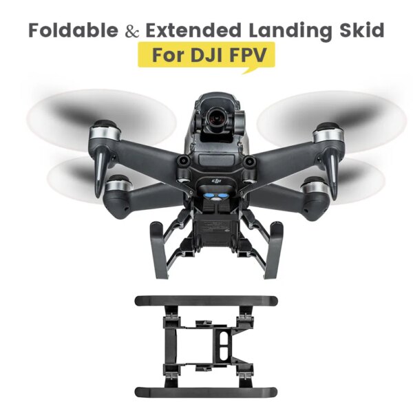 Foldable Landing Gear For DJI FPV Extended Heighten 30mm Anti-fall Skid Leg Protector Stand Foot for FPV Combo Drone Accessories