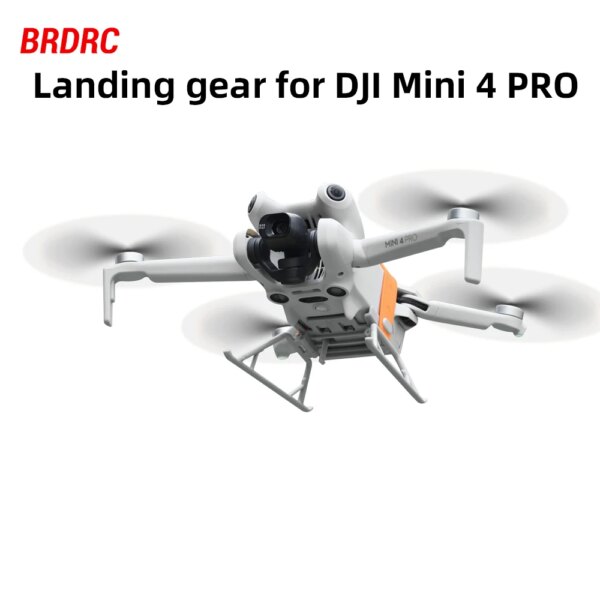 Foldable Landing Gear for DJI Mini 4 Pro Drone Lightweight Height Extended Leg Protector for Mini 4 Pro Quick Release Accessory