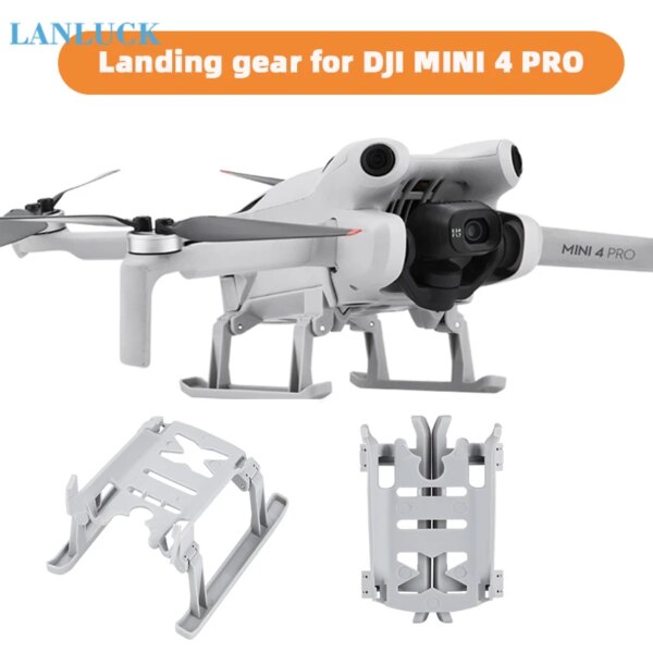 Foldable Landing Gear for DJI Mini 4 Pro,Quickly Release Increased Expansion Foot for DJI Mini 4 Pro Drone Accessories