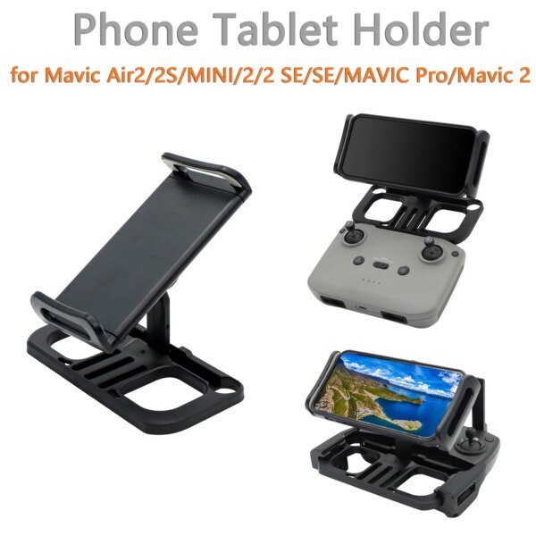 Foldable Phone Tablet Stand For DJI Mavic 2/Air/Air 2/2S/MINI 2/SE/FIMI X8SE Remote Controller Holder Rotatable Bracket Accessor