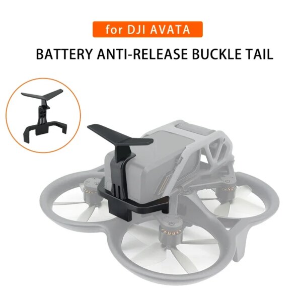 For Avata Battery Buckle Flight Tail for DJI Avata Drone, 2 in 1 Fuction Battery Protection Tail Spoiler AVATA Drone Accessories