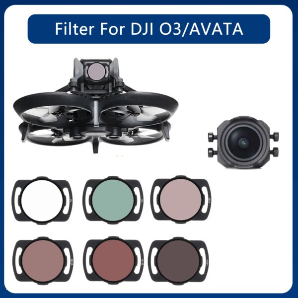 For DJI AVATA FPV Filter Camera Optical Glass ND UV CPL Polarizer O3 Air Unit aluminum alloy nd filters set accessoires