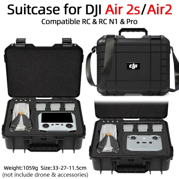 For DJI Air2/2s Portable Storage Bag Shoulder Travel Carring Case with Band Handheld Case For Air2/2s Drone Accessories