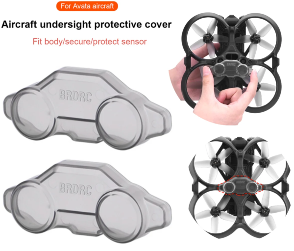 For DJI Avata Drone Down-view Lens Protective Cover Vision Sensor Lens Protector Caps Anti-collision Visual Perception Lens Caps