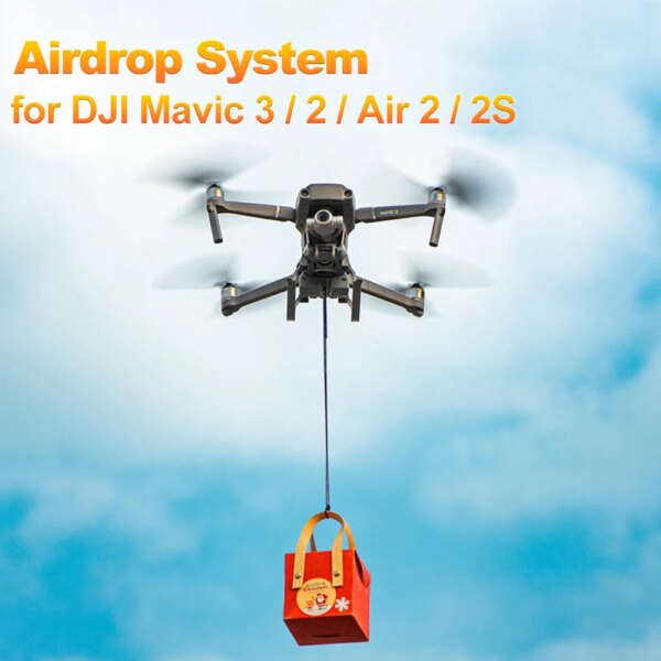 For DJI Mavic 3 Mavic 2 Air 2 2S Airdrop System Drones Thrower Fishing Bait Wedding Ring Gift Deliver Air Dropping Transport