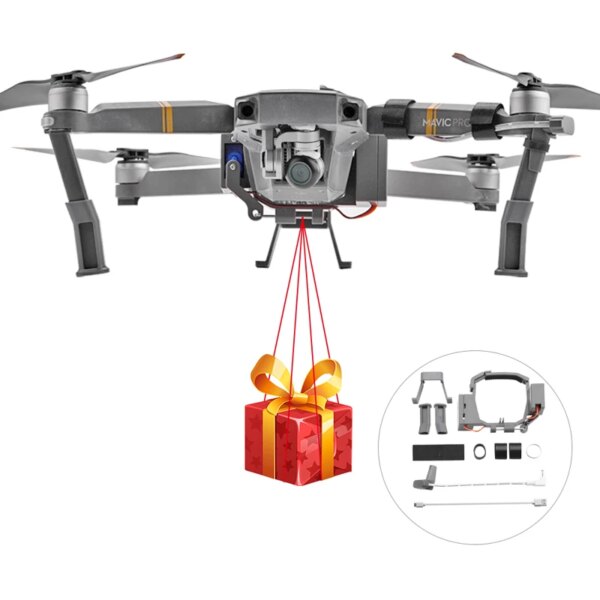 For DJI Mavic Pro Thrower Air Dropping System Shinkichon Pelter Mavic Pro Drone Wedding Ring Gift Fishing Bait Delivery Device